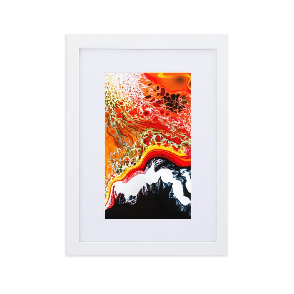 Fractal Abstract 10 - Poster im Rahmen mit Passepartout Alexandru Antoci Weiß / 21×30 cm artlia