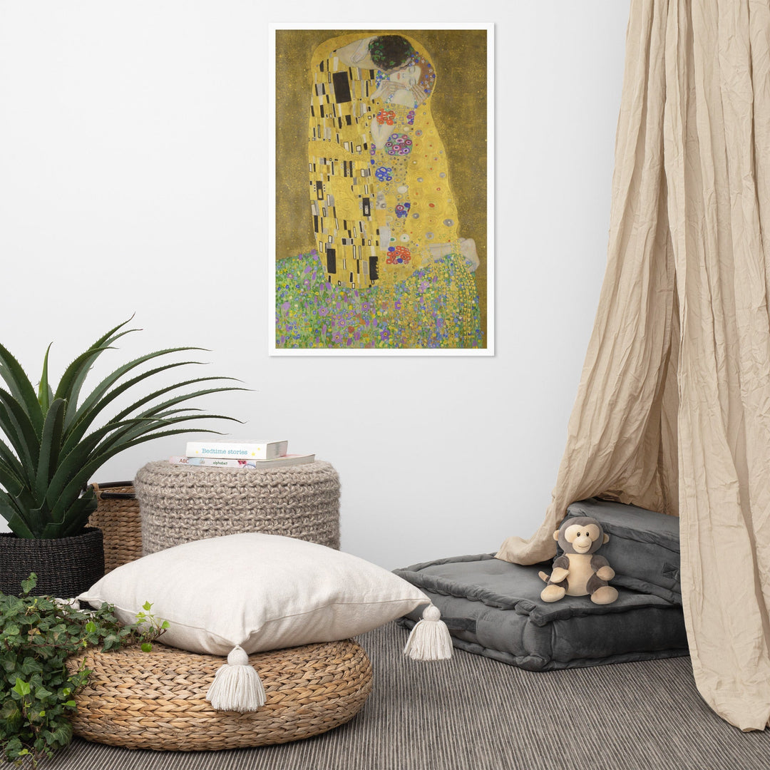 Gustav Klimt, Der Kuss - Poster im Rahmen Gustav Klimt artlia