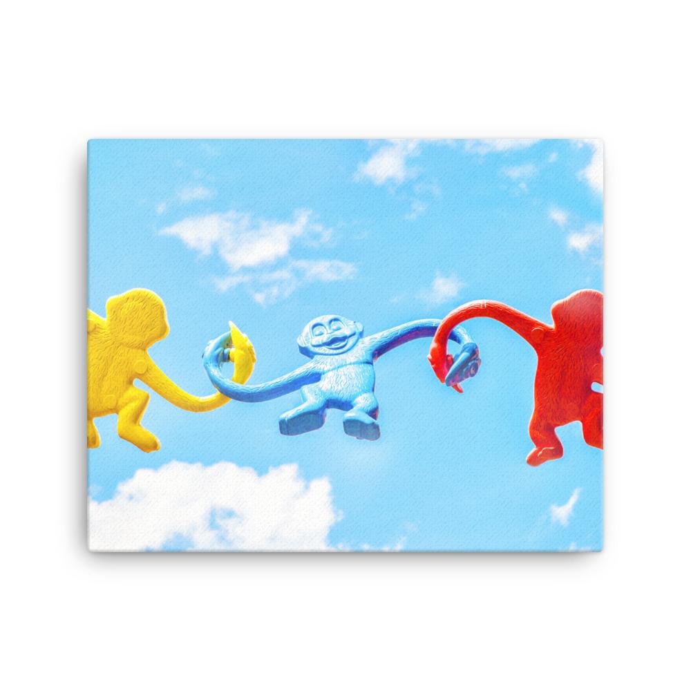 Himmlisches Teamwork - Leinwand Kuratoren von artlia 30x41 cm artlia