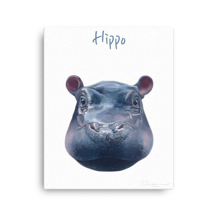 Hippo - Leinwand dear.bon.vivant 41x51 cm artlia