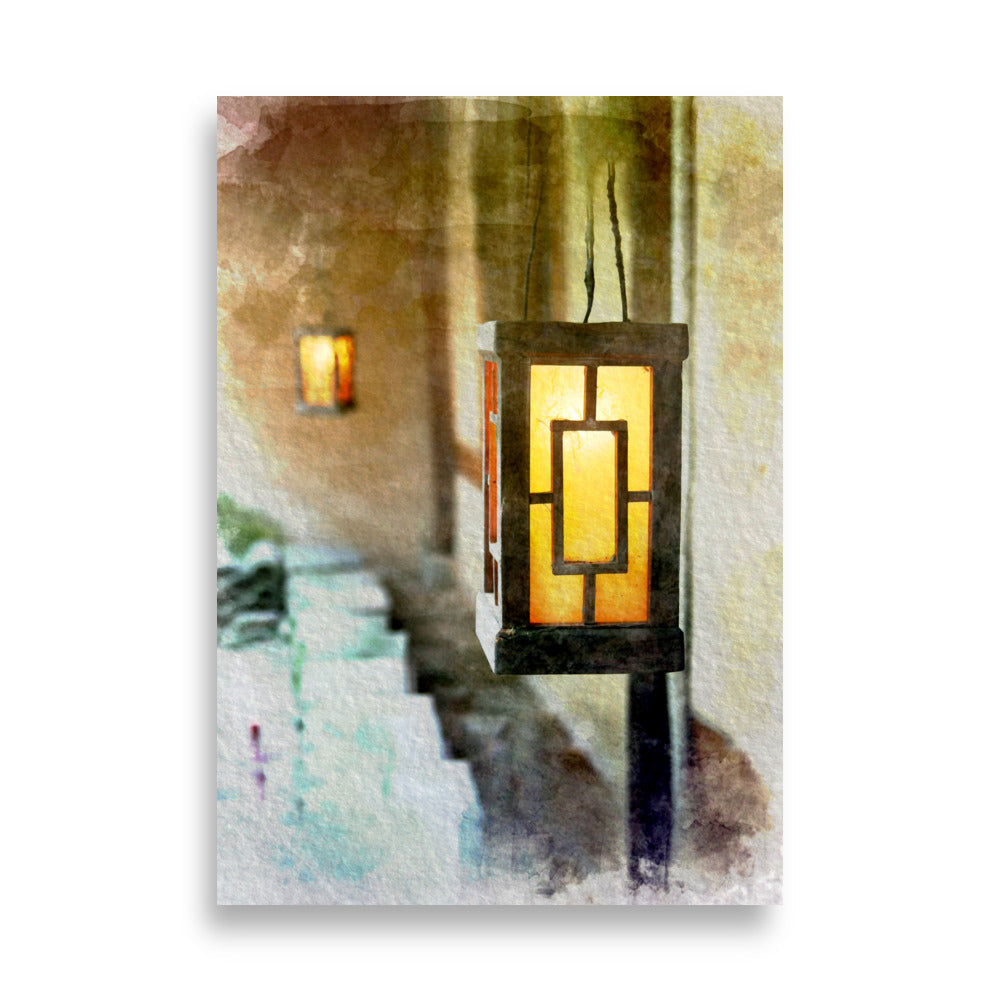 korean Lantern koreanische Laterne - Poster artlia 21×30 cm artlia