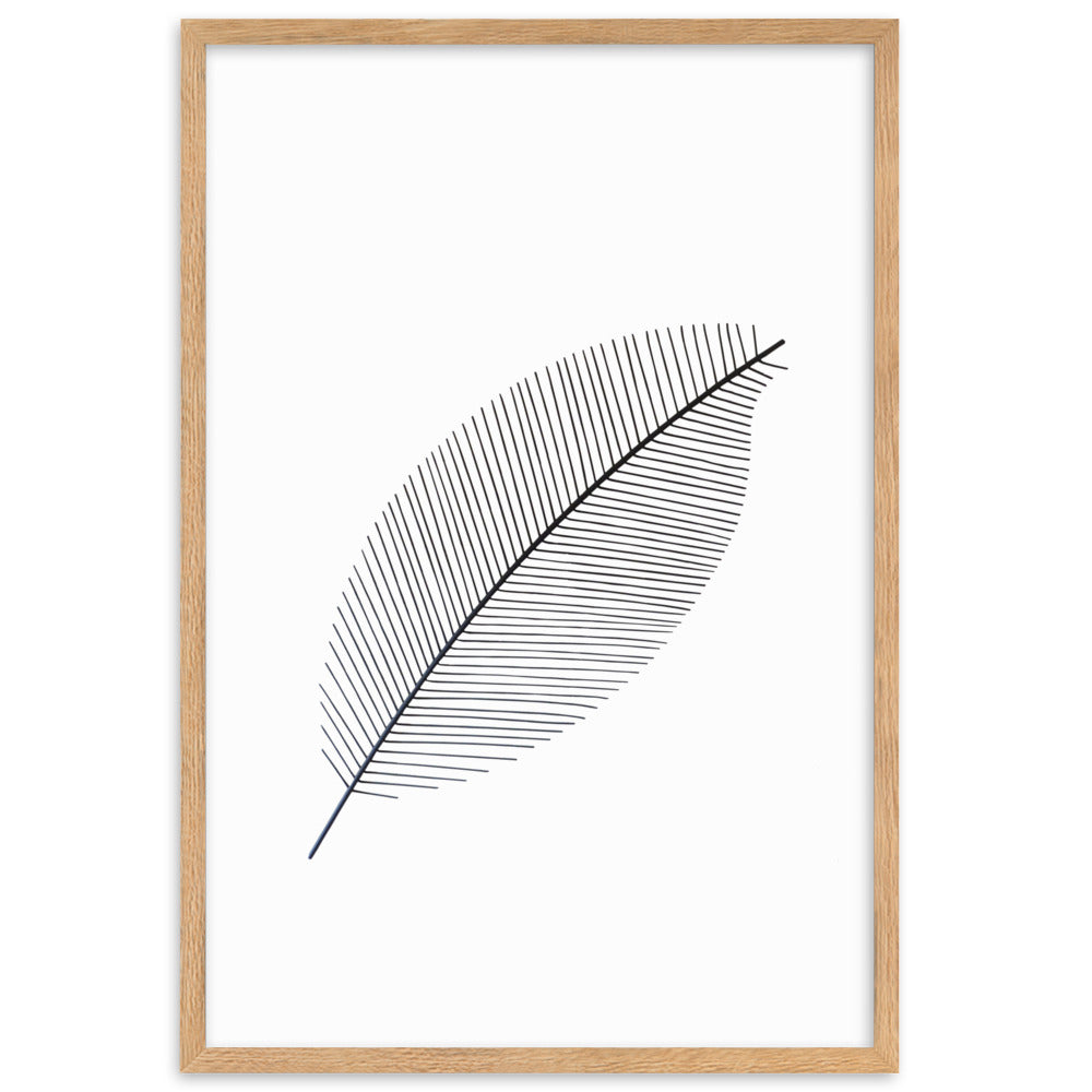 Leaf X Ray - Poster im Rahmen Kuratoren von artlia Oak / 61×91 cm artlia