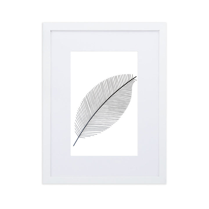 Leaf X Ray - Poster im Rahmen mit Passepartout Kuratoren von artlia Weiß / 30×40 cm artlia