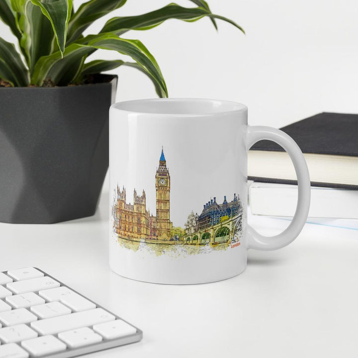 London in Orange - Tasse Kuratoren von artlia artlia