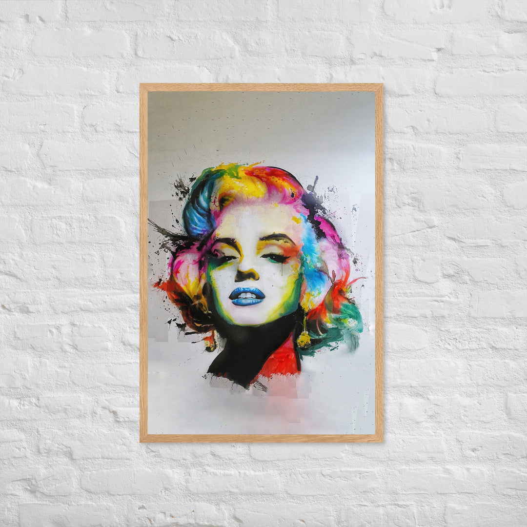 Marilyn Monroe Pop Art - Poster im Rahmen Kuratoren von artlia artlia