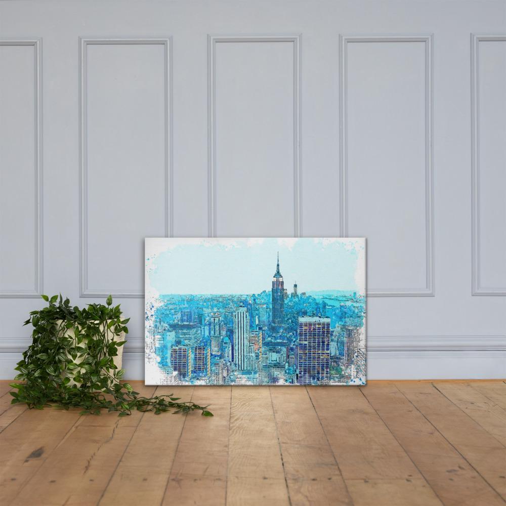 New York in Blau - Leinwand Kuratoren von artlia artlia