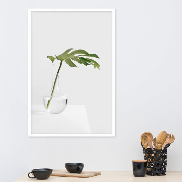 Palm in Vase - Poster im Rahmen Kuratoren von artlia artlia