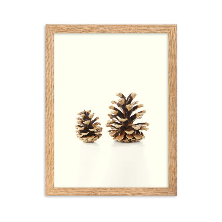 Pine Cone - Poster im Rahmen Kuratoren von artlia Oak / 30×40 cm artlia