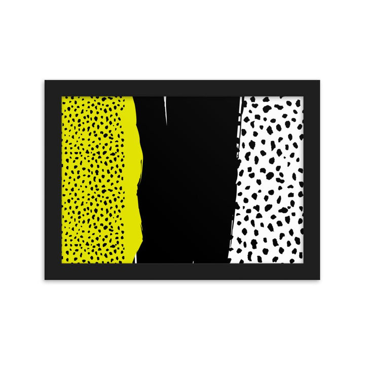 Spots - Poster im Rahmen artlia Schwarz / 21×30 cm artlia