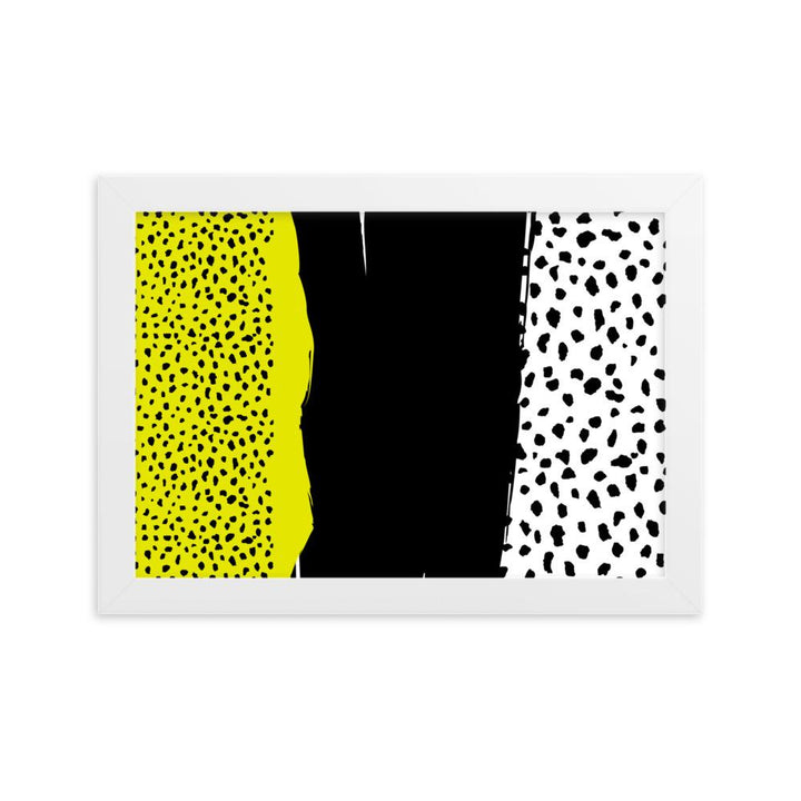 Spots - Poster im Rahmen artlia Weiß / 21×30 cm artlia