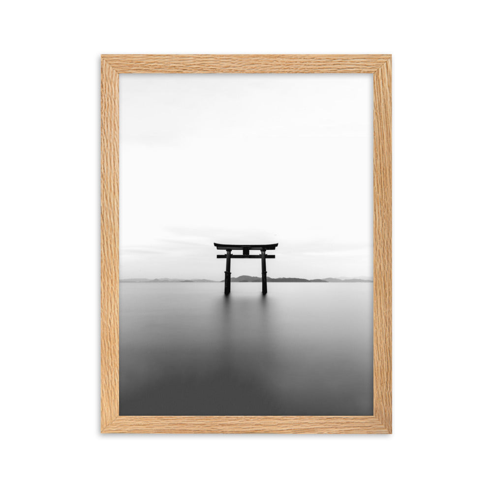 The Gate in the Water - Poster im Rahmen Kuratoren von artlia Oak / 30×40 cm artlia