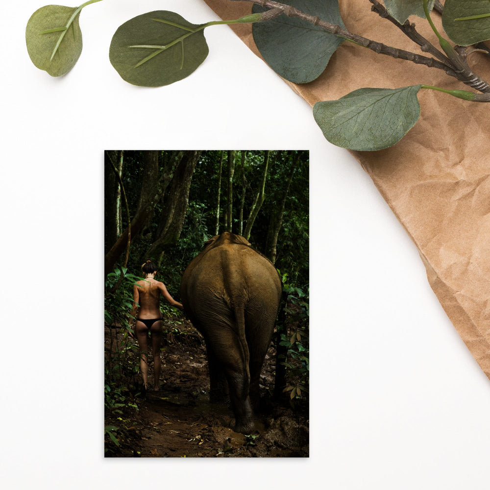 Walking into the Jungle - Postkarte Kuratoren von artlia artlia